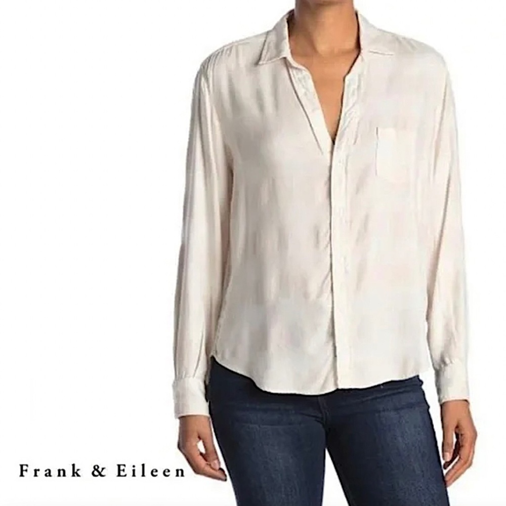 Frank & Eileen Cream Button-Down Shirt